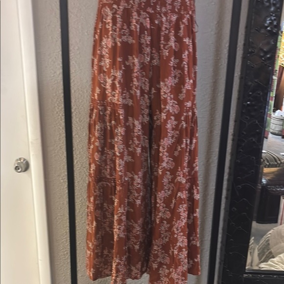 Nostalgia boho palazzo pants tiered hems - Picture 1 of 15